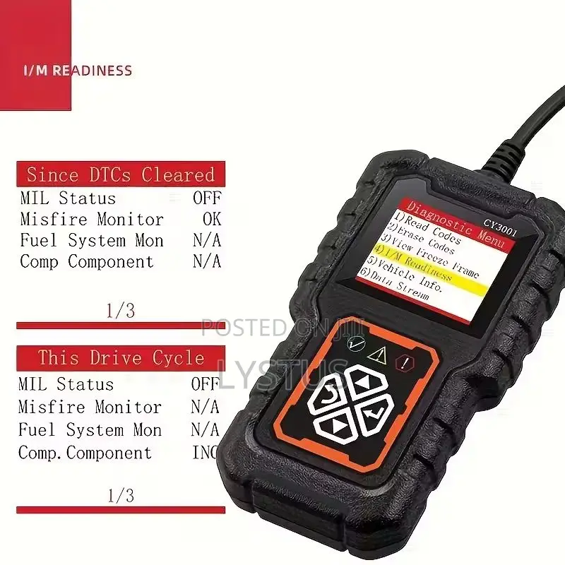Obd2 Cy3001 Code Reader, Car Engine Diagnostic Scan Tool