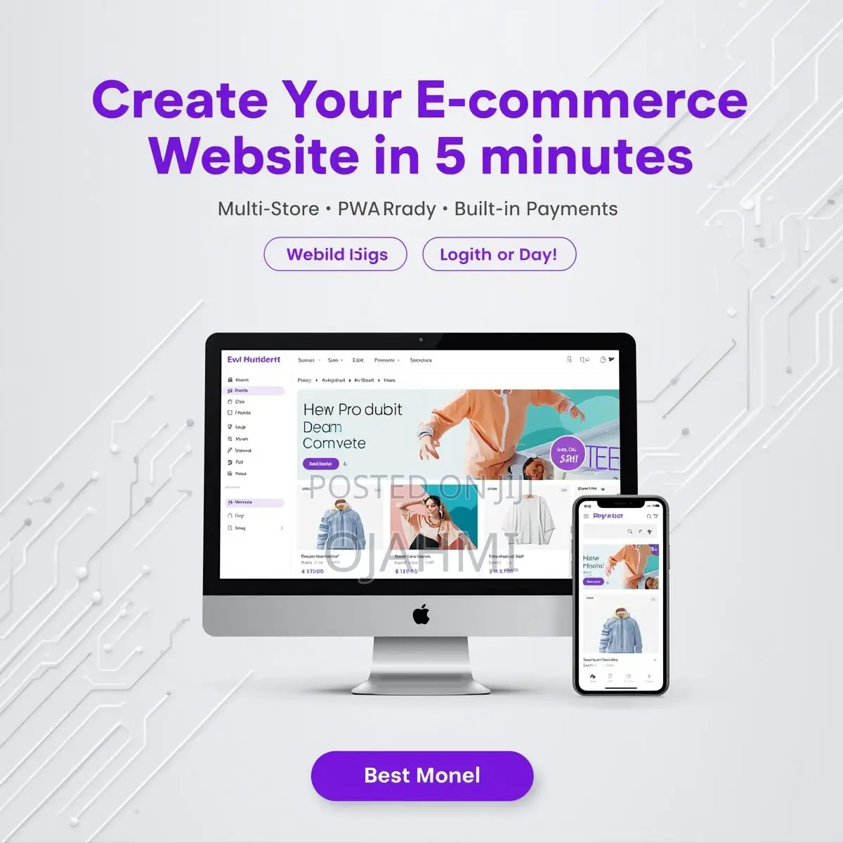 Premium Web Store/ Website Design for Modern Entrepreneurs