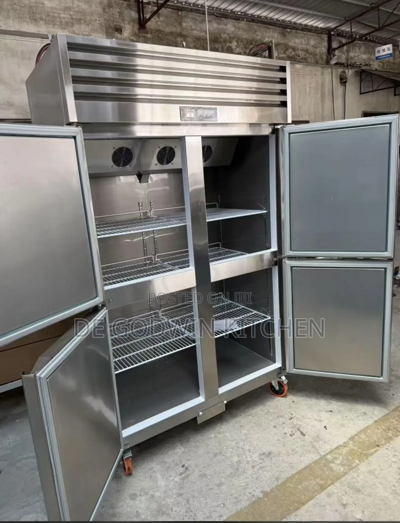 4 Doors Stainless Steel Fridge And Freezer