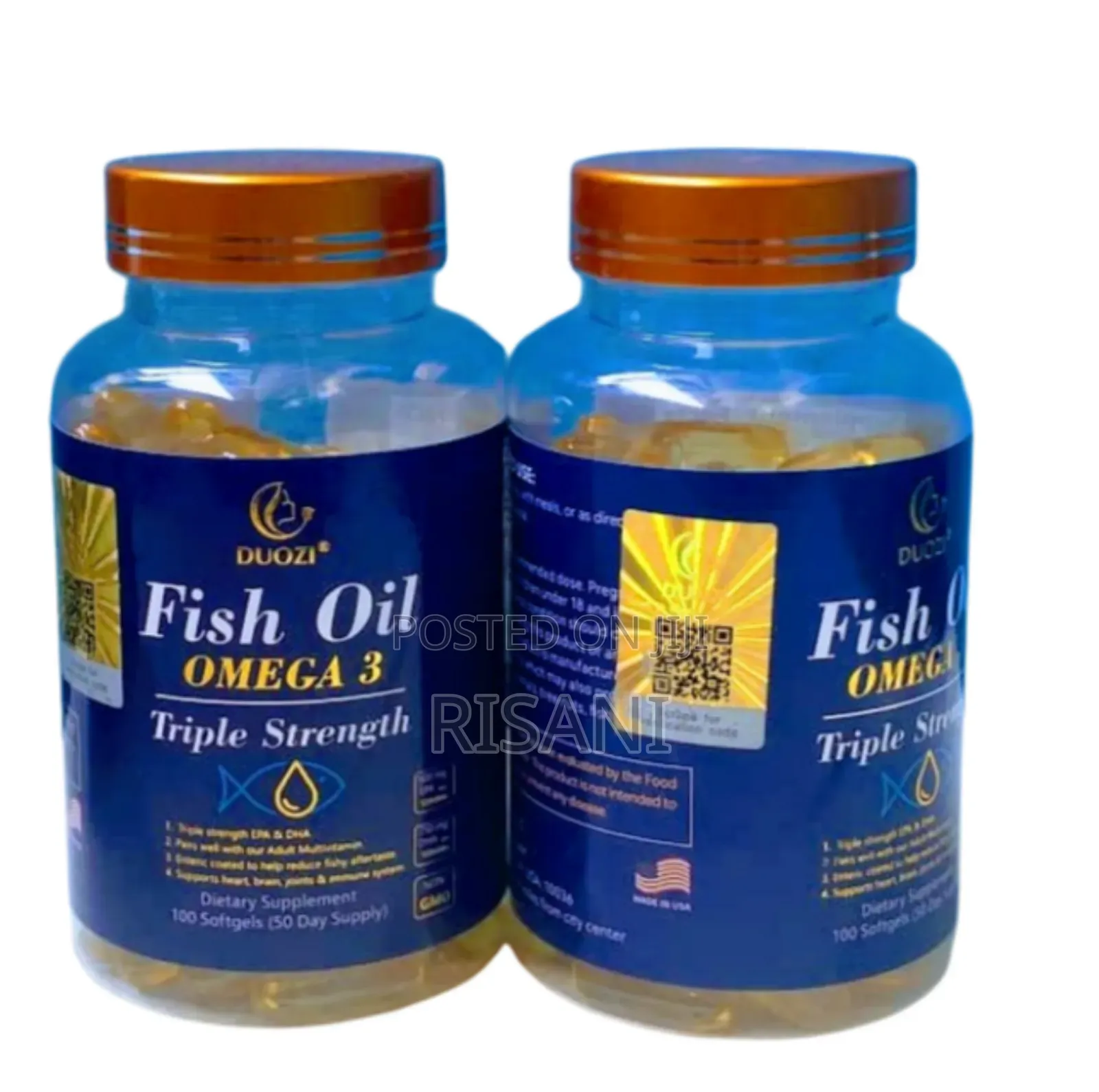 Fish Oil Capsules for Healthy Heart Eye Care