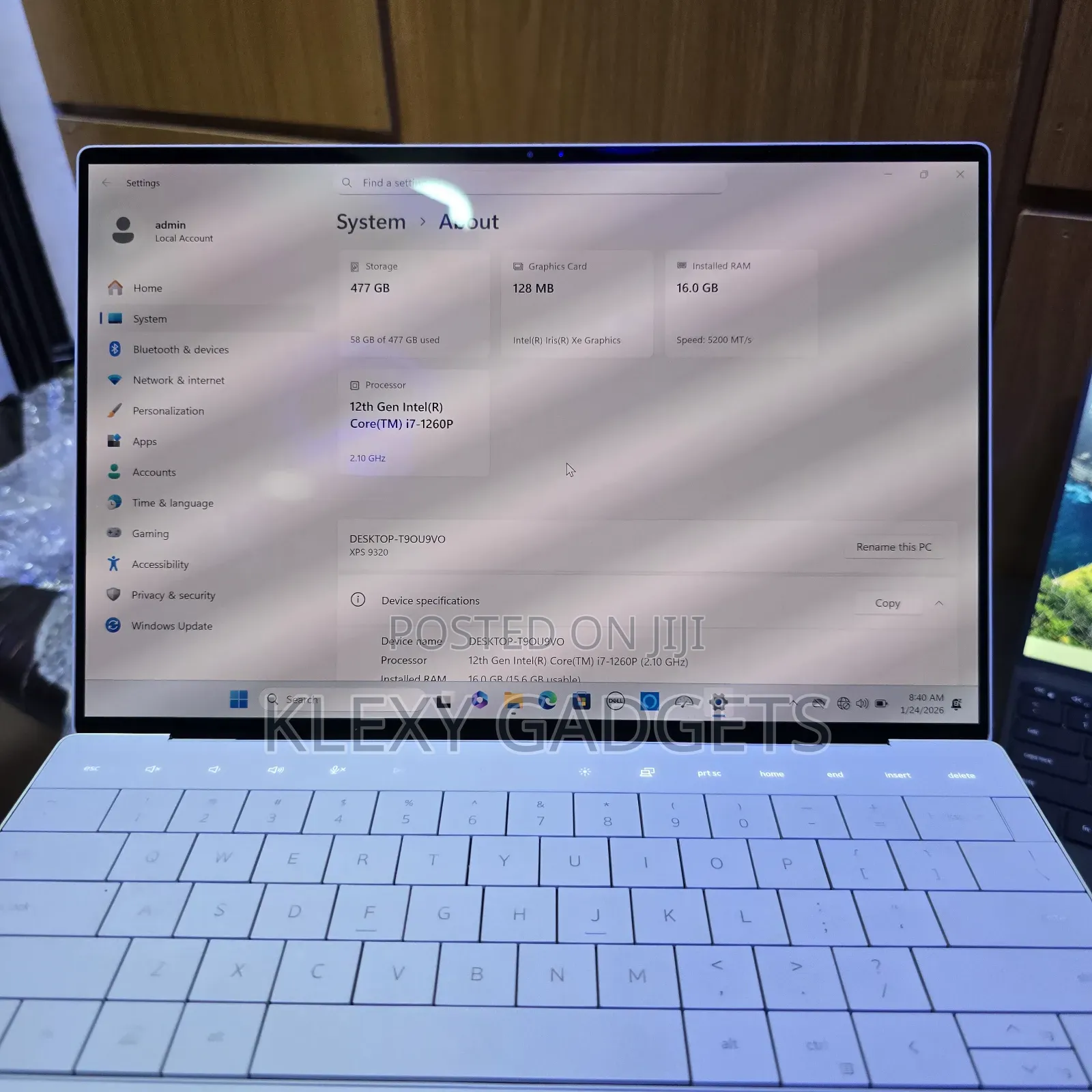 Laptop Dell XPS 13 9320 16GB Intel Core I7 SSD 512GB