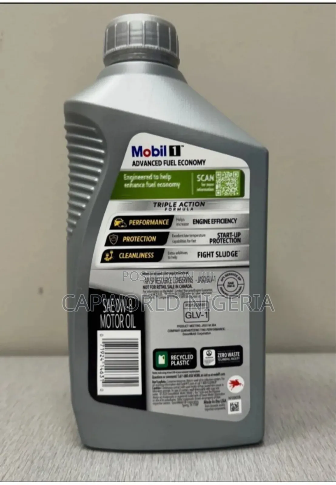 Mobil 1 0w-8 Advanced Fuel Economy Full Synthetic Motor Oil(Pack of 6)