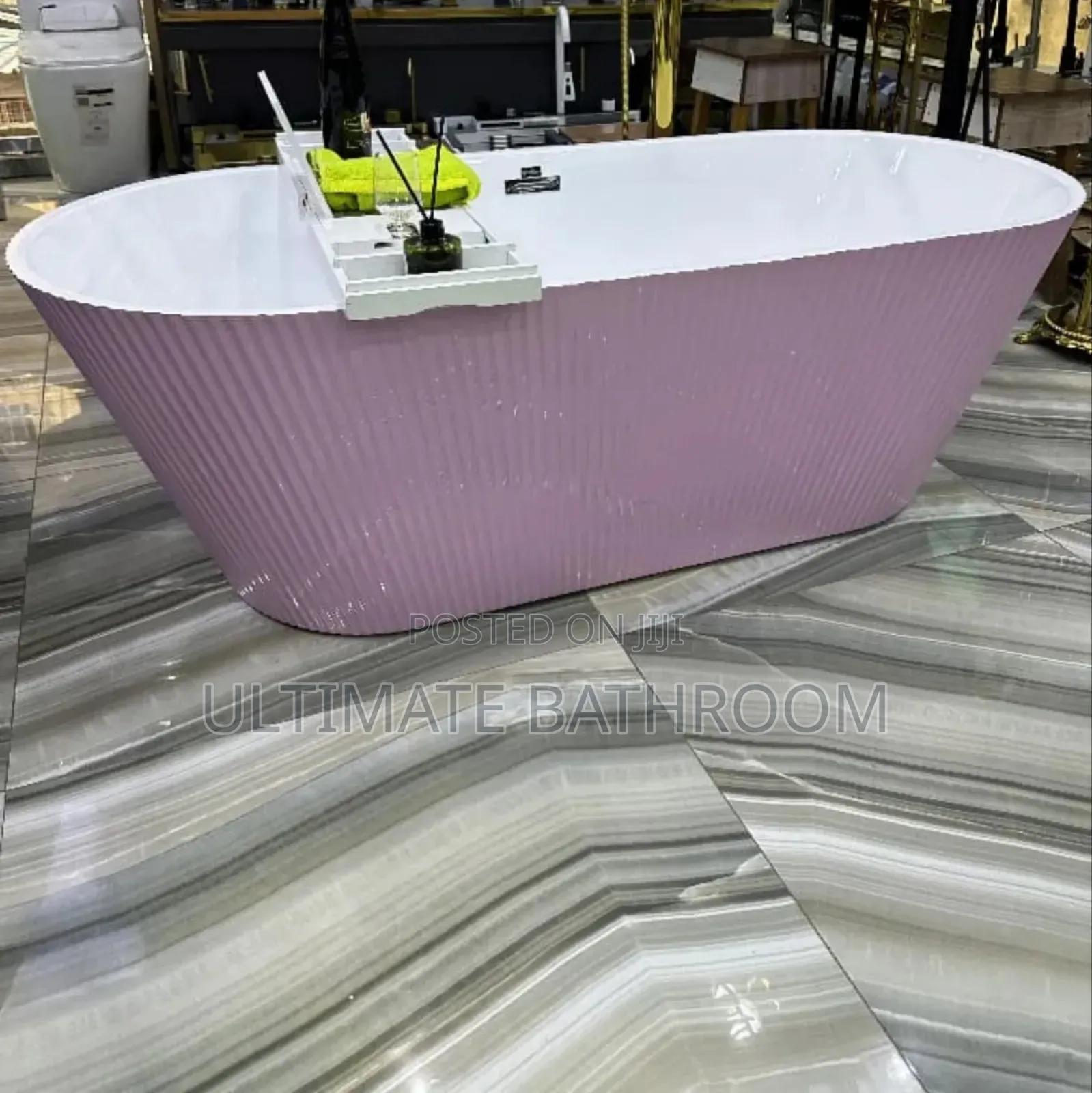White And Pink 70x150cm Acrylic Bathtub