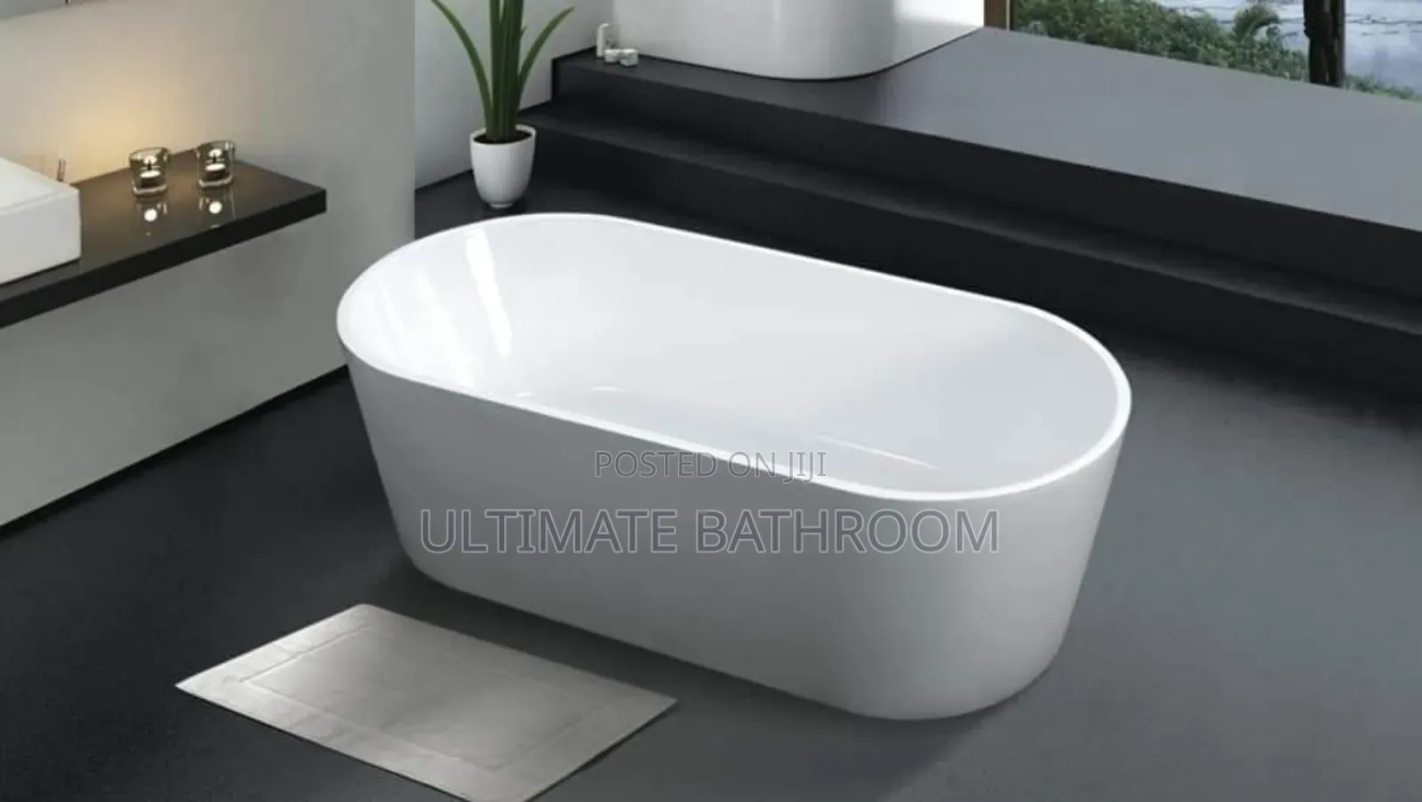 70x150cm White Acrylic Bathtub