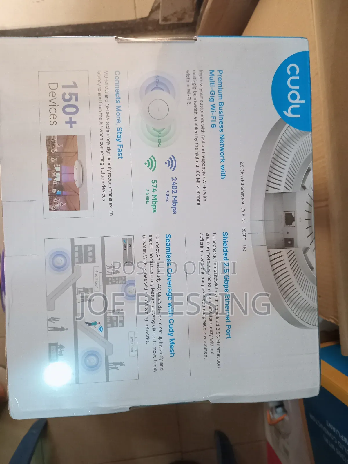 Cudy Ax3000 Celling Mount Wi_fi 6 Access Point With 25g Port
