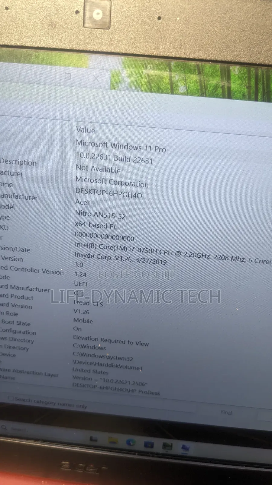 Laptop Acer Nitro 5 16GB Intel Core i7 SSD 512GB