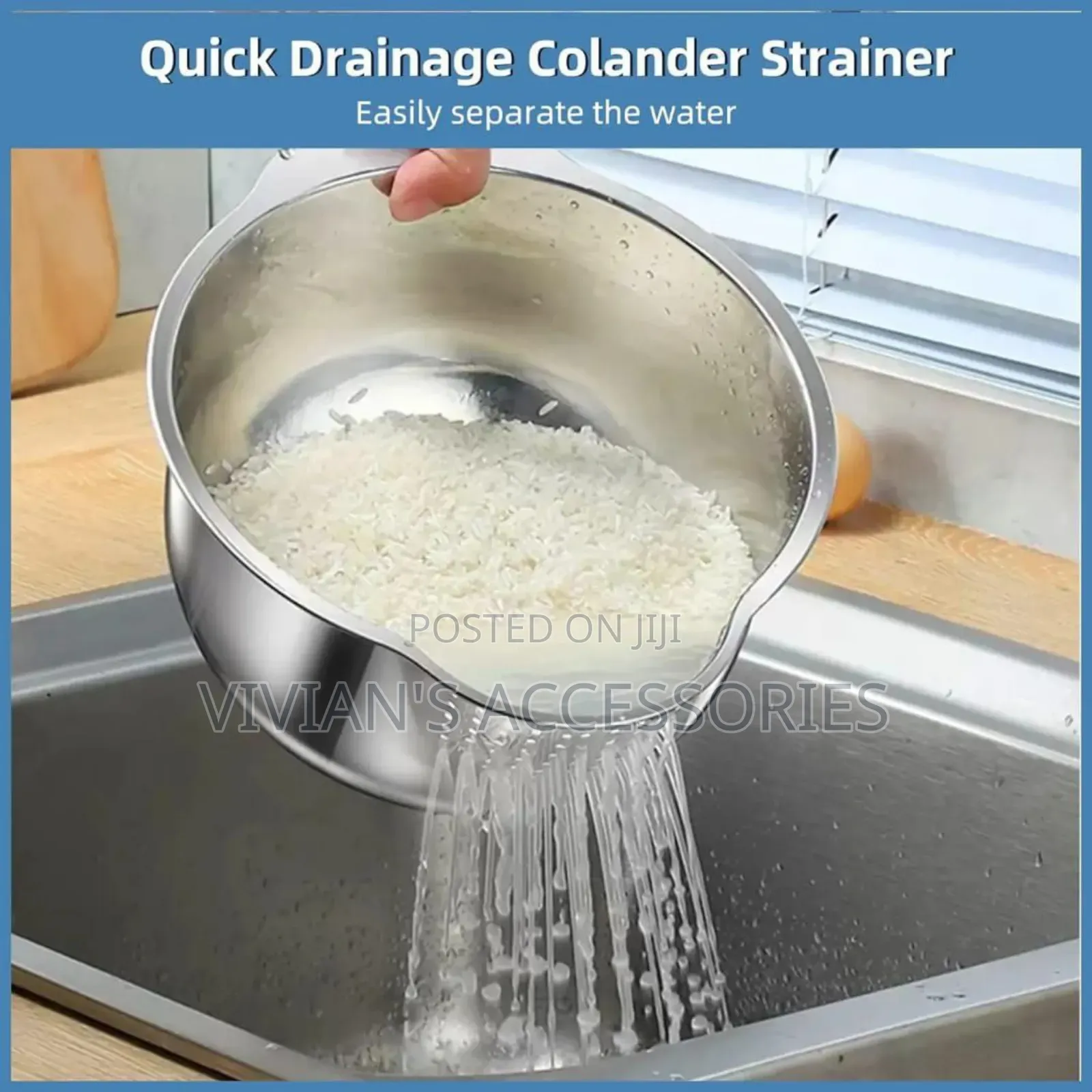 Stainless Steel Multipurpose Washing Bowl With Slanted Colander