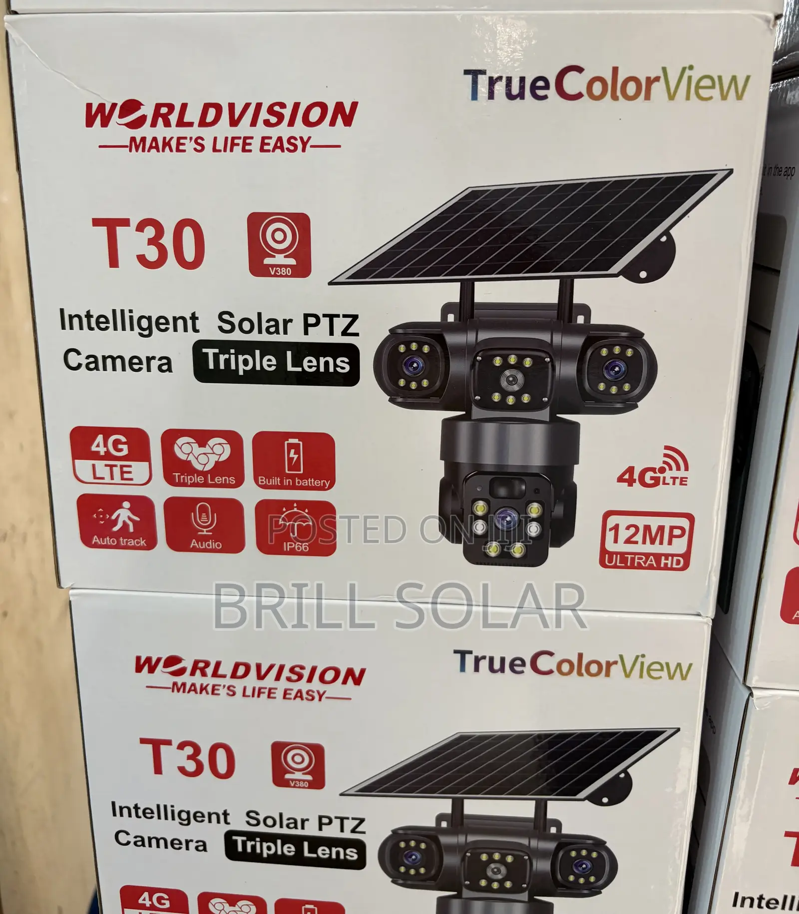 12mp Ultra Hd World-Vision Solar Camera (T30)