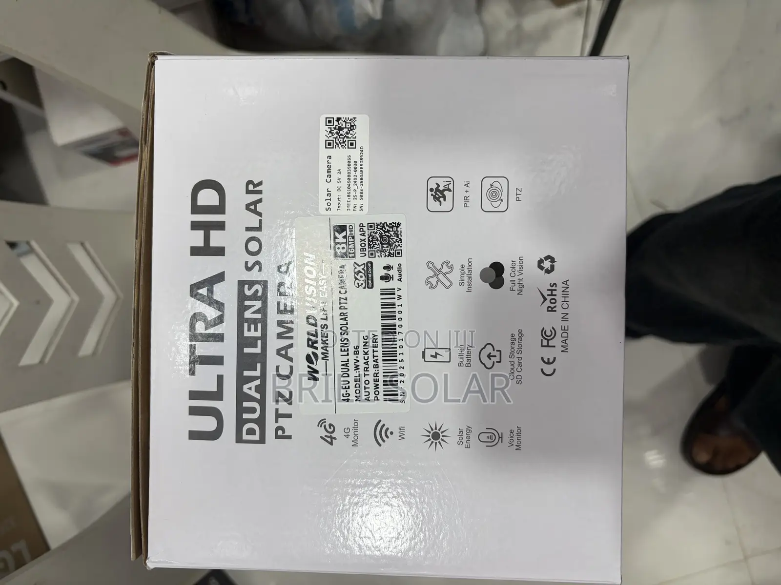 16mp Ultra Hd Worl-Vision Solar PTZ Camera