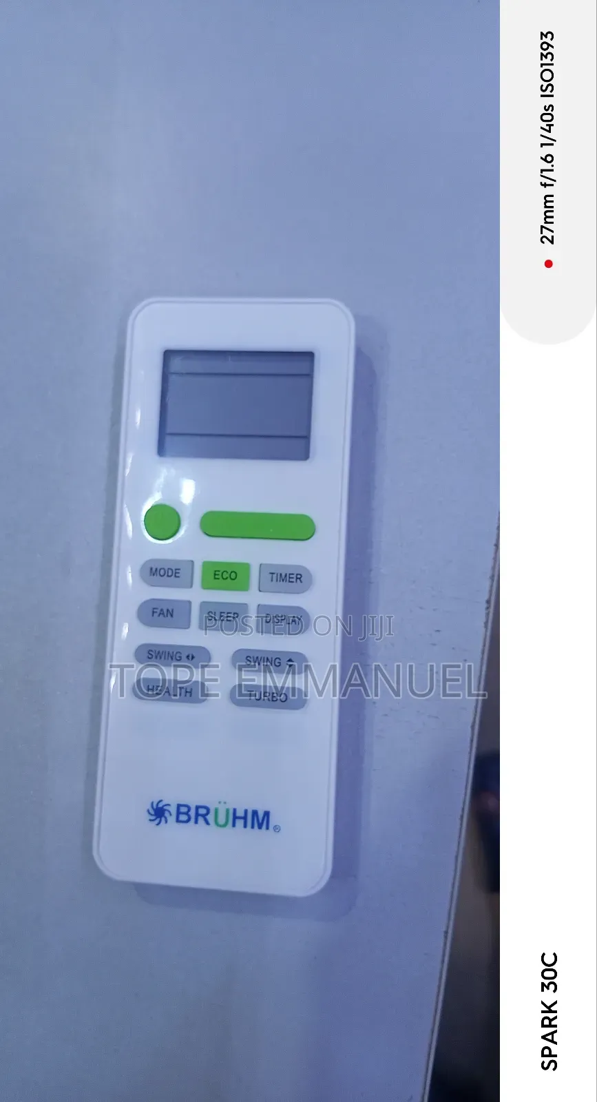 Bruhm Ac Remote Control