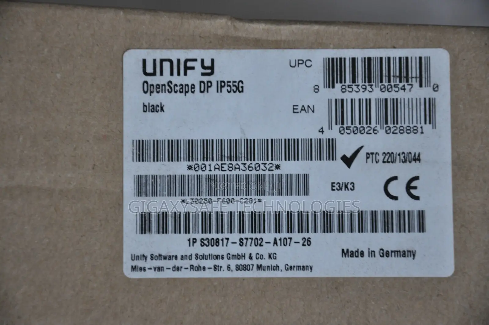 Unify Ip55g Openscape Black Desk Phone L30250-F600-C281 Voip