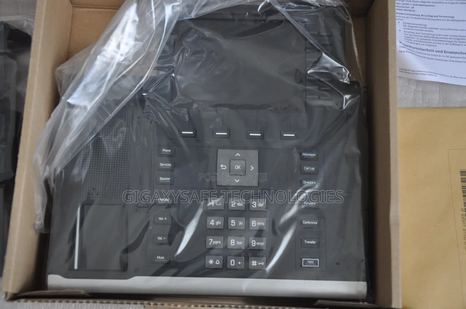 Unify Ip55g Openscape Black Desk Phone L30250-F600-C281 Voip