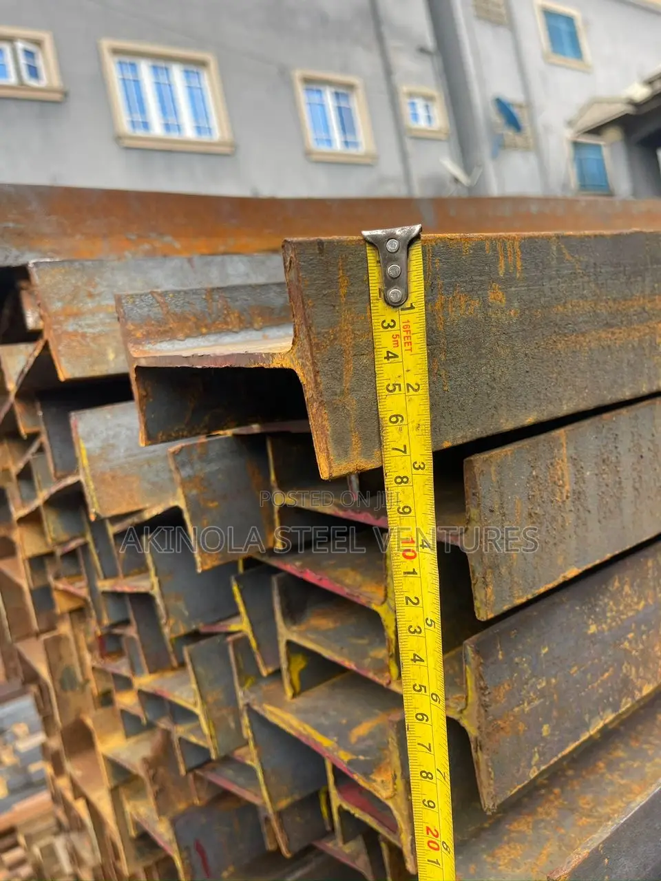 150 by 75 Ipe Carbon Steel H-Beam by 40ft Long