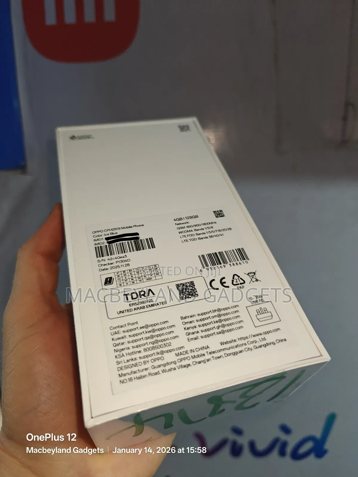 New Oppo A6x 128 GB Blue