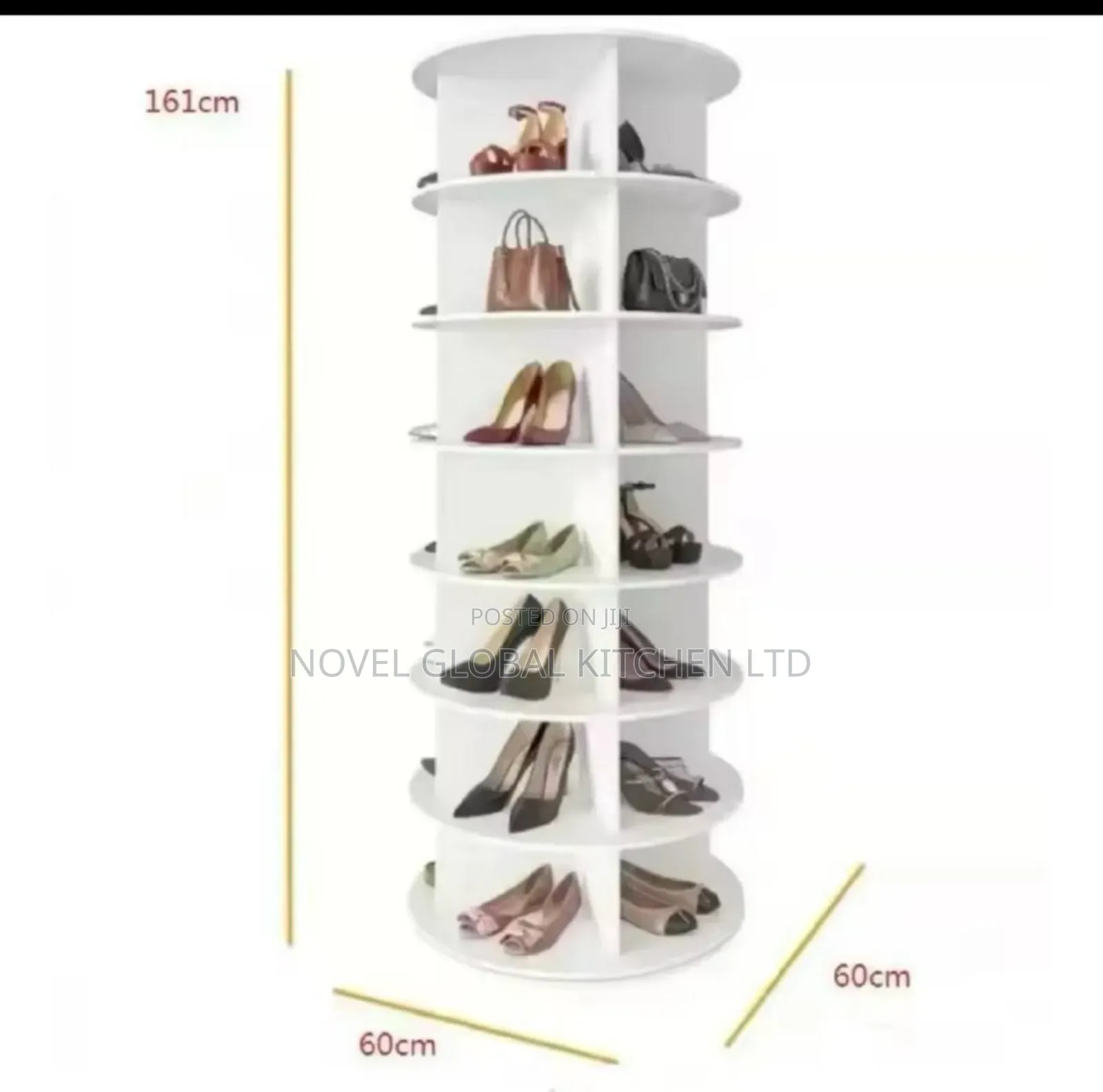 360°Rotational Shoe Rack