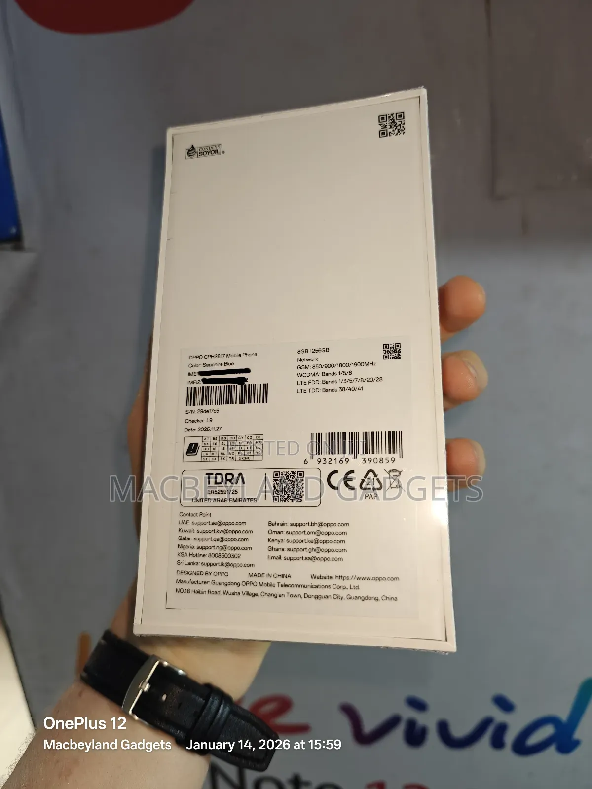 New Oppo A6 256 GB Blue