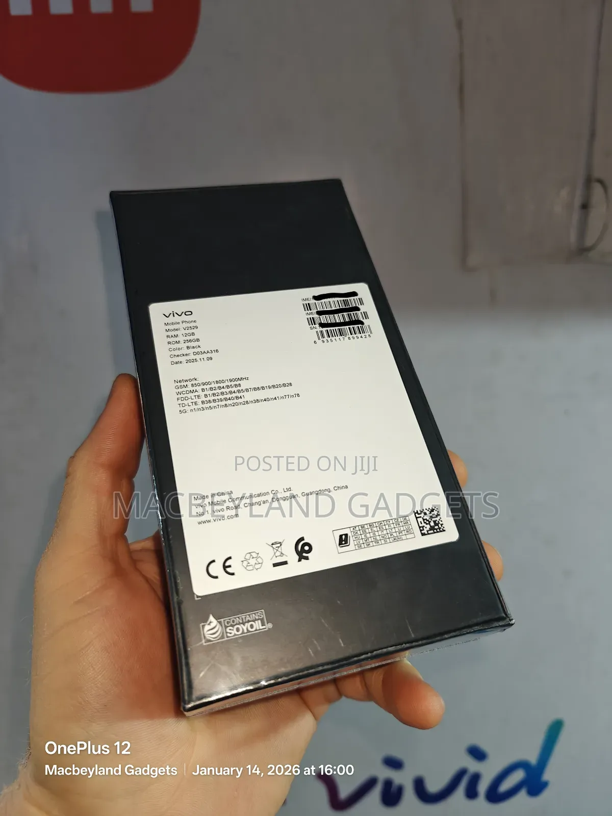 New Vivo V60 256 GB Black