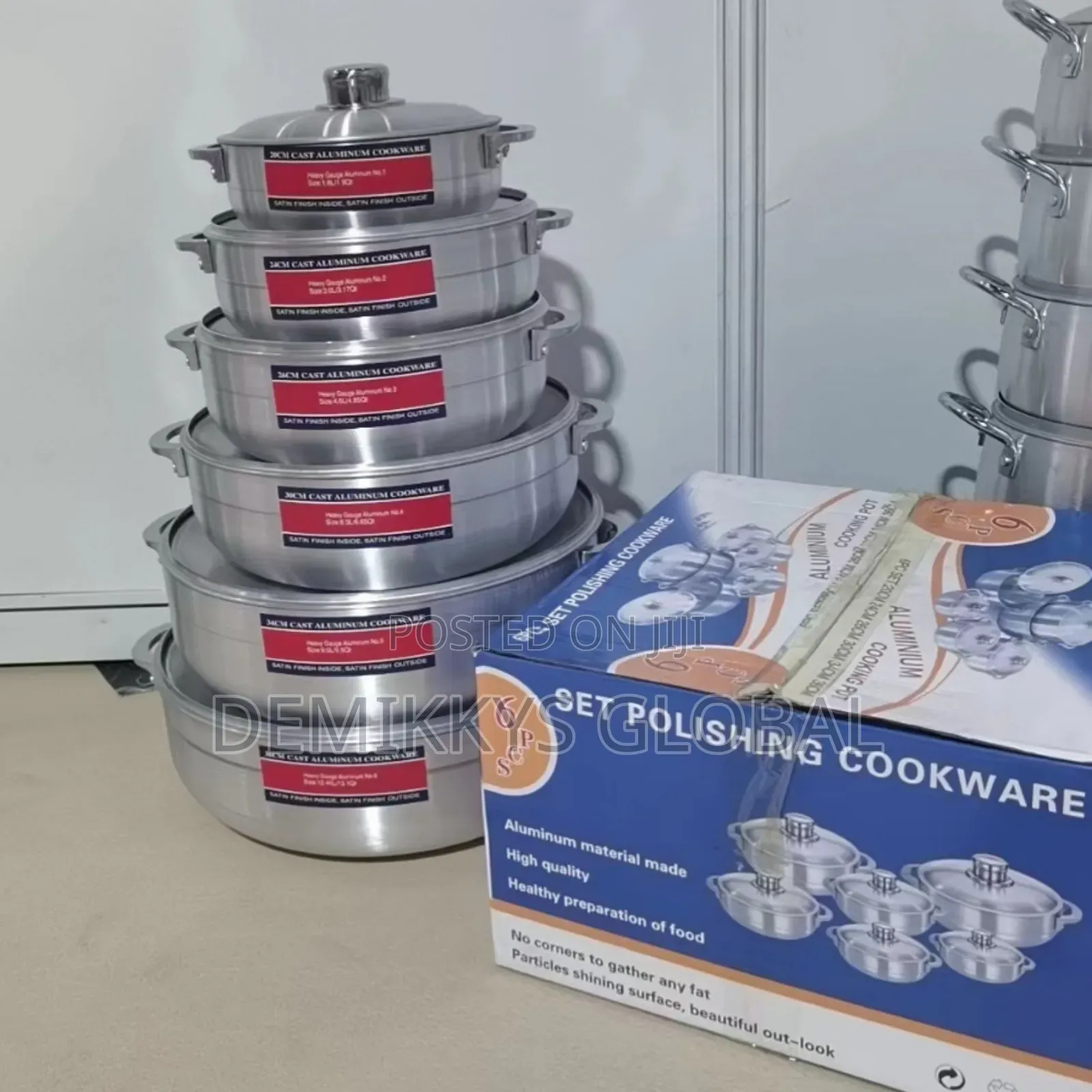 Die Cast Aluminium Cookware Sets 6 Pieces