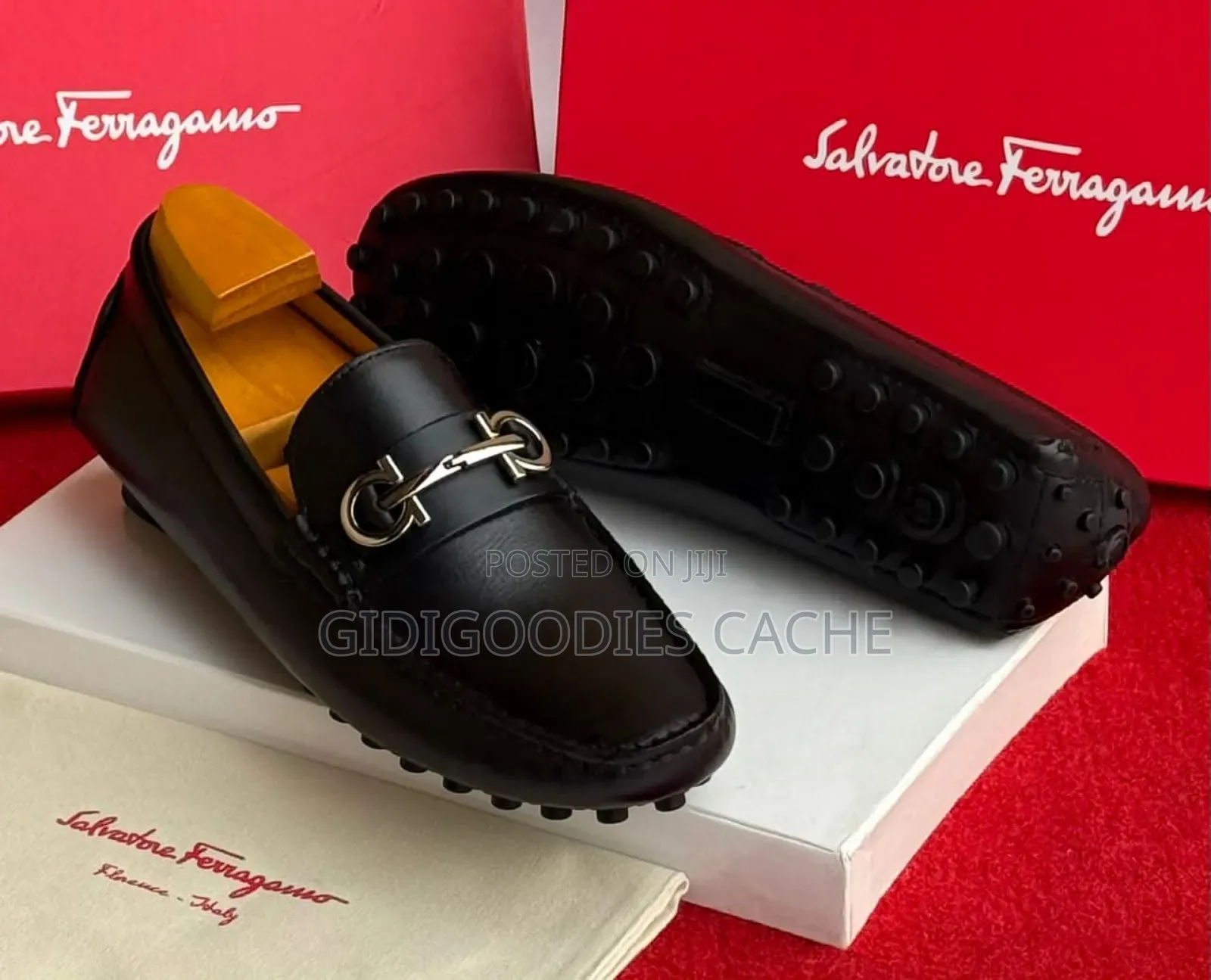 Salvatore Ferragamo Leather/Suede Drivers