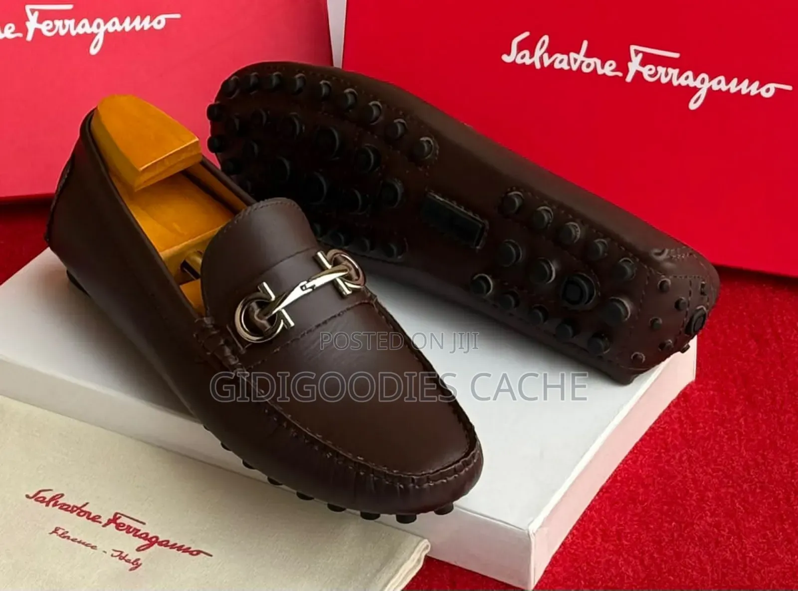 Salvatore Ferragamo Leather/Suede Drivers