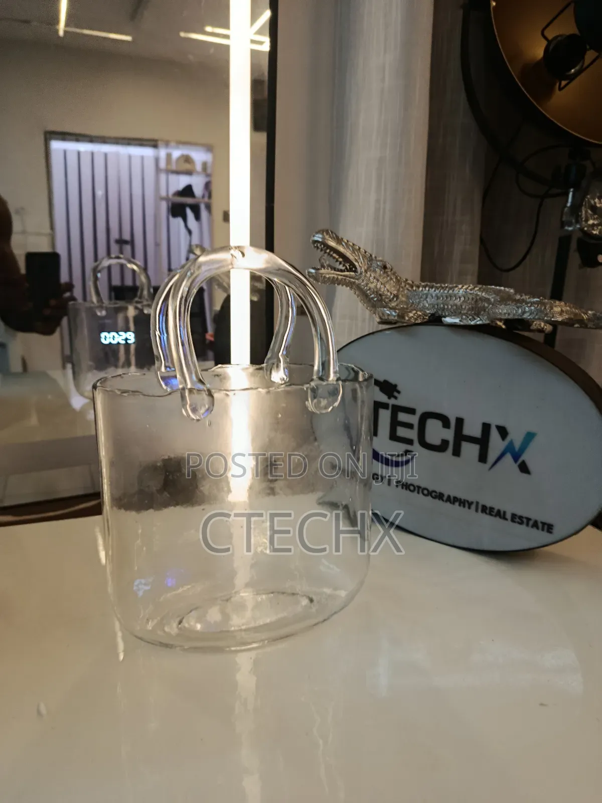 Transparent Glass Bag Vase,Unique Handbag Flower Vase Purse Fish Bowl