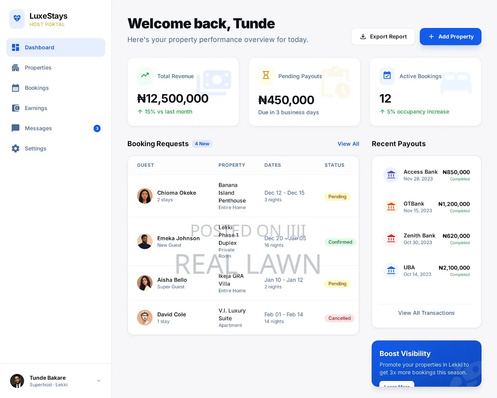 Hotel Short-Let Booking Website (Lekki, Ikeja, Abuja)