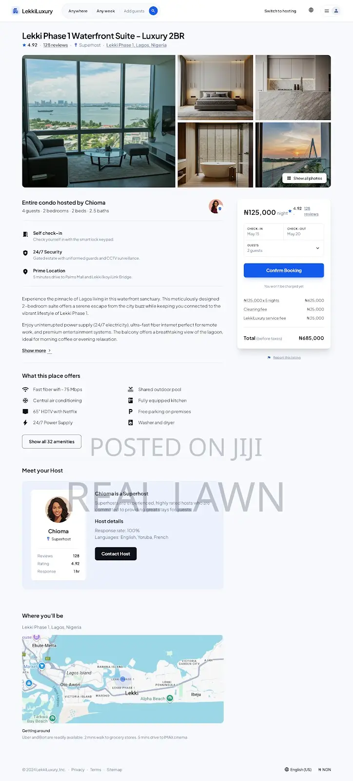 Hotel Short-Let Booking Website (Lekki, Ikeja, Abuja)