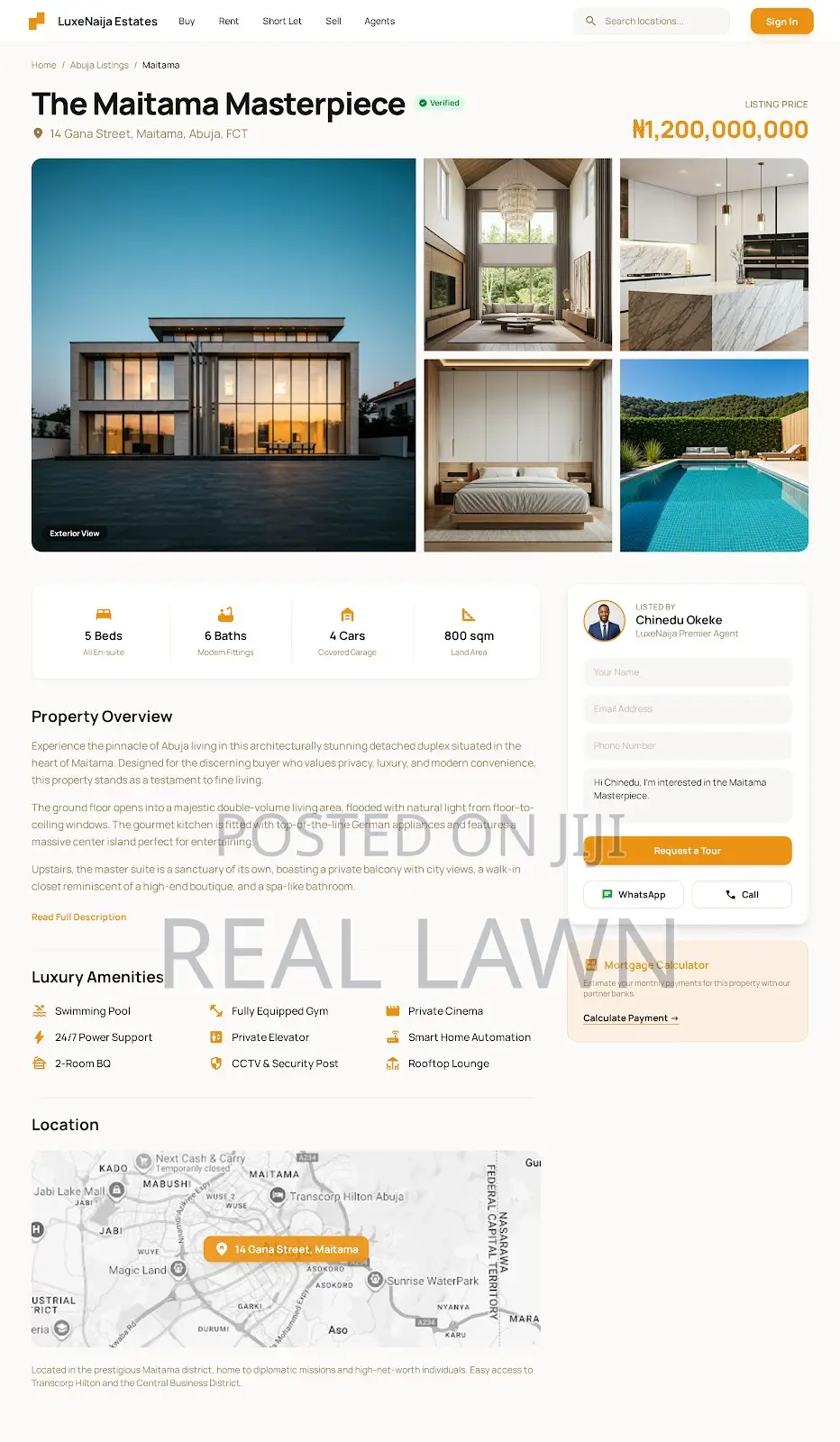Luxury Real Estate Website Design – For Lekki, Ikoyi Abuja Agents