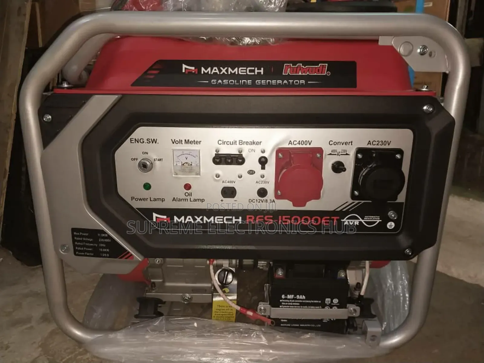Three Phase Maxmech 12kva Copper Generator [For Home Industrial Use]