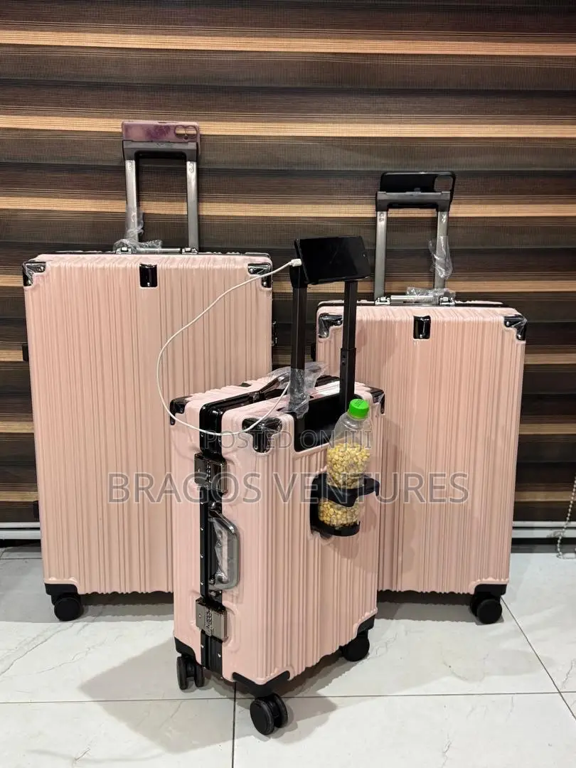 Set of 3pcs Charging Cable Enabled Boxes / Luggage / Bags