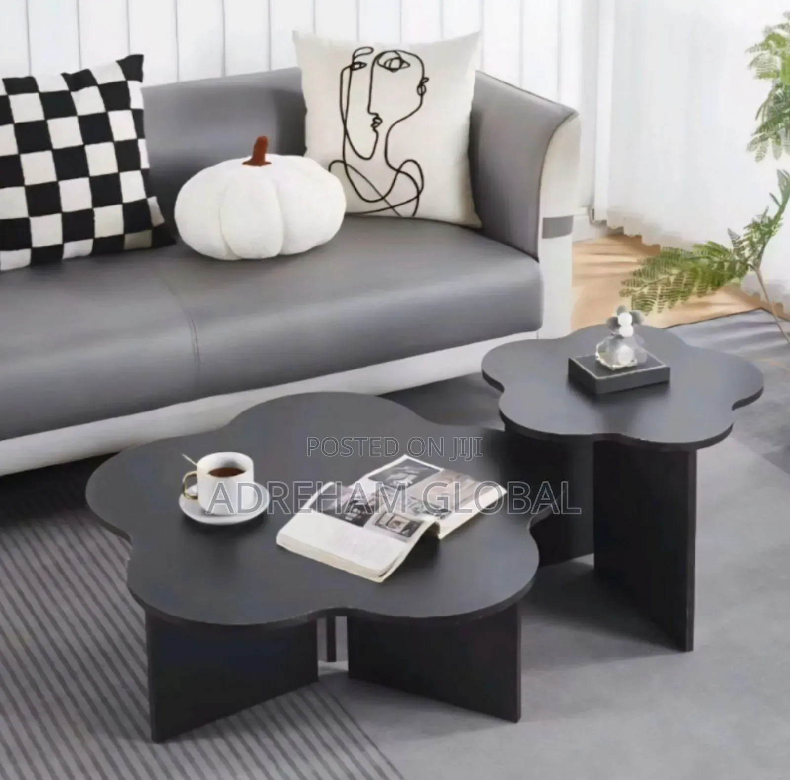 The Bloom Nesting Center Table - Black