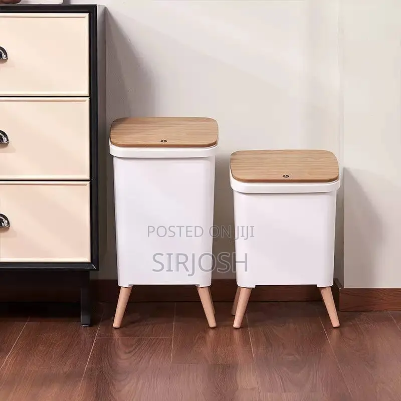 Trash Can With Press