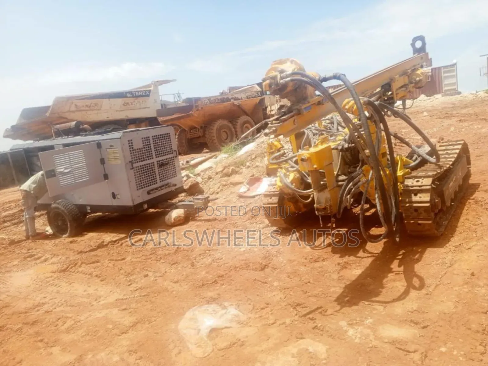 Crawler -Jupiter Rock Drill
Model -Cd-110
Hammer and Bit -4’1/2 Bit.