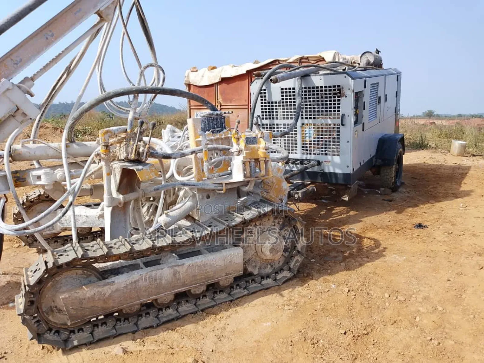 Crawler -Jupiter Rock Drill
Model -Cd-110
Hammer and Bit -4’1/2 Bit.