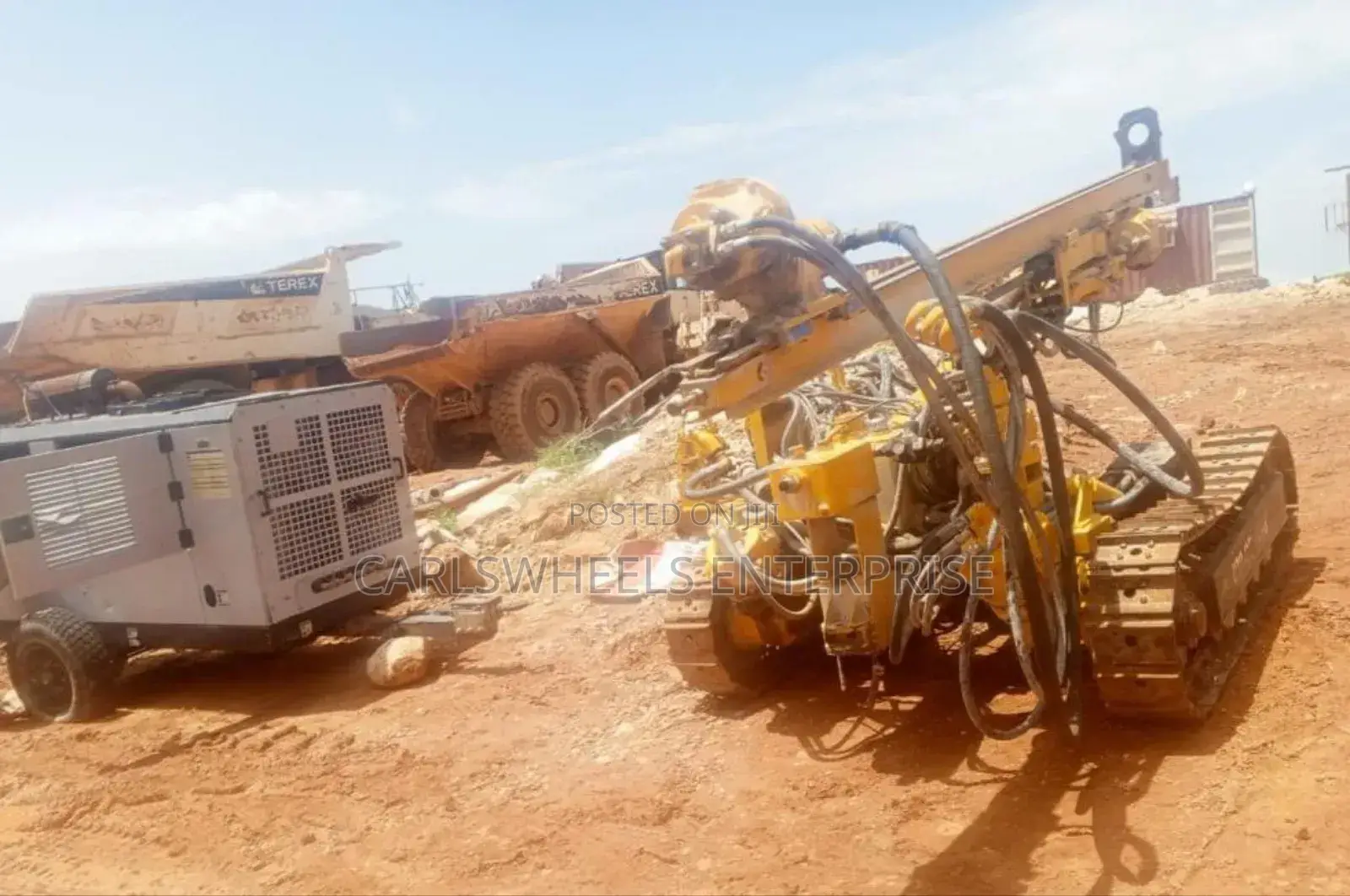 Crawler -Jupiter Rock Drill
Model -Cd-110
Hammer and Bit -4’1/2 Bit.