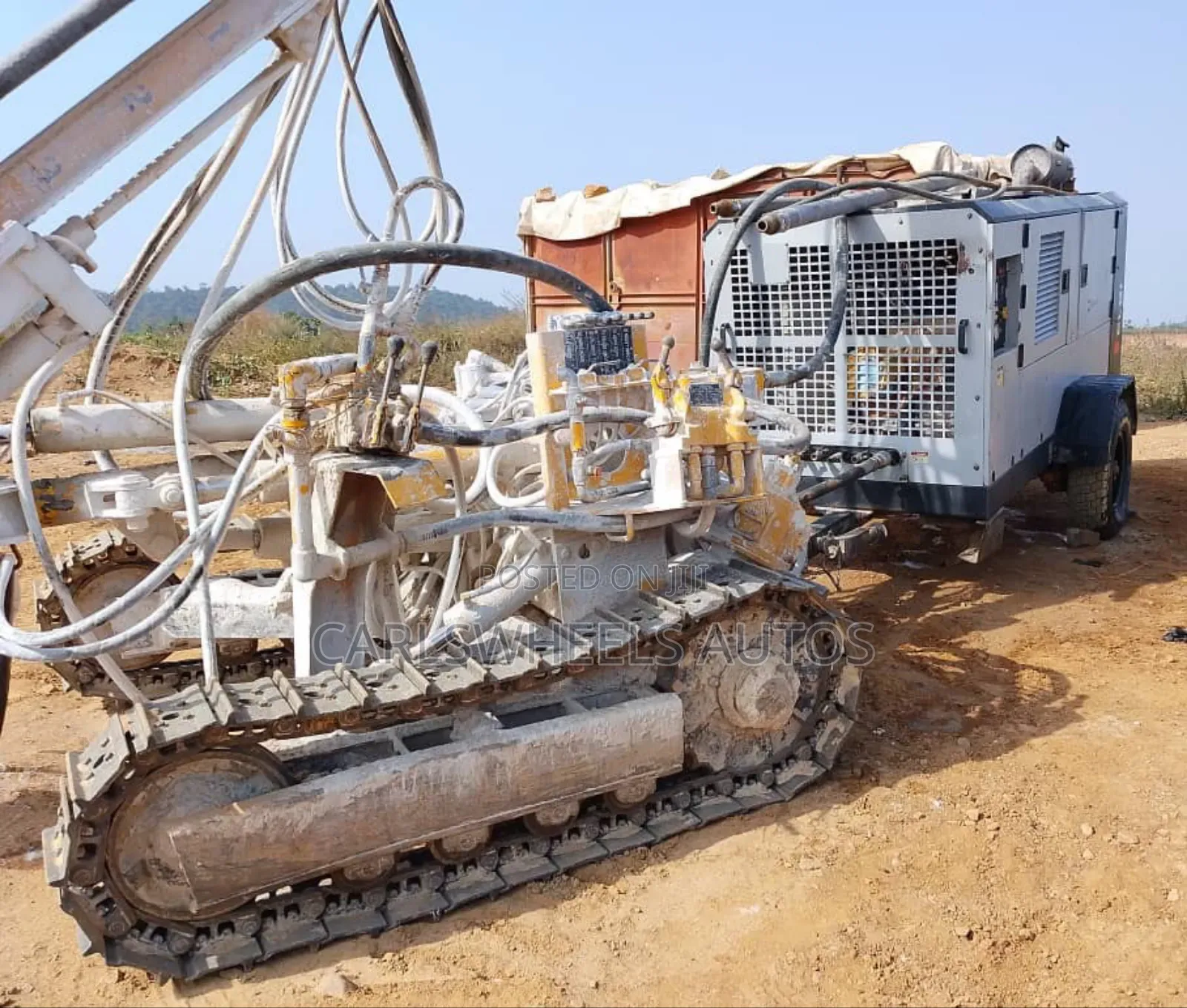 Crawler -Jupiter Rock Drill
Model -Cd-110
Hammer and Bit -4’1/2 Bit.
