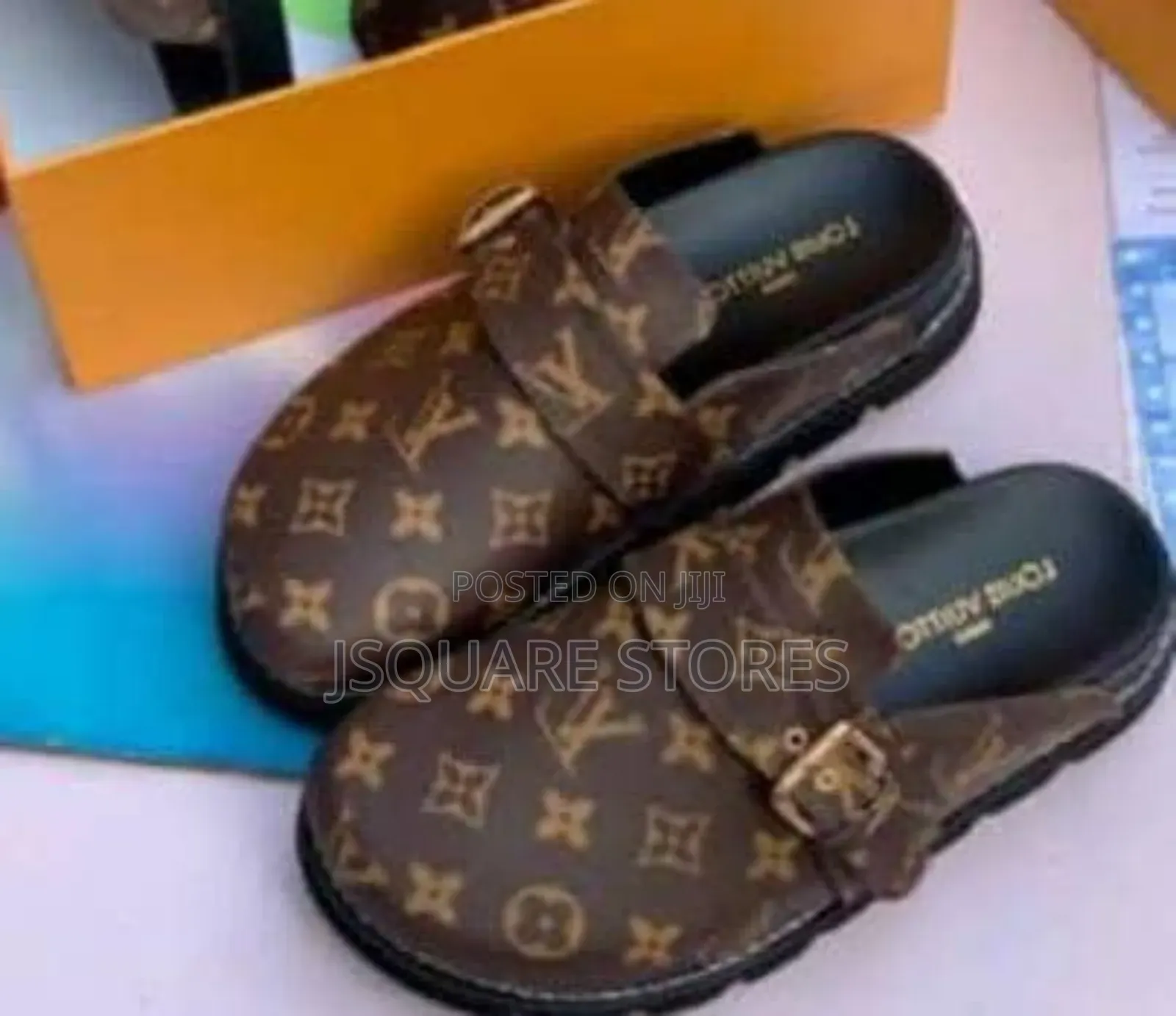 Luxury Lv Half Slippers, Available in Sizes 37 - 42
