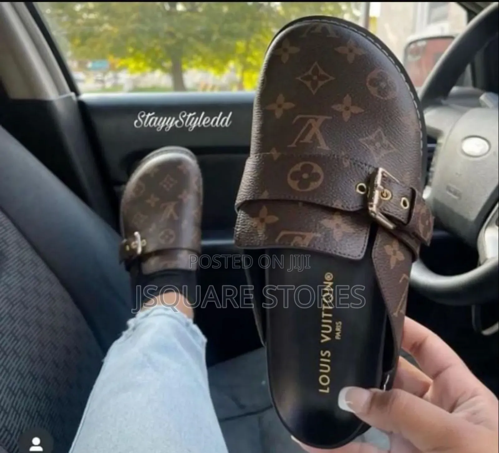 Luxury Lv Half Slippers, Available in Sizes 37 - 42