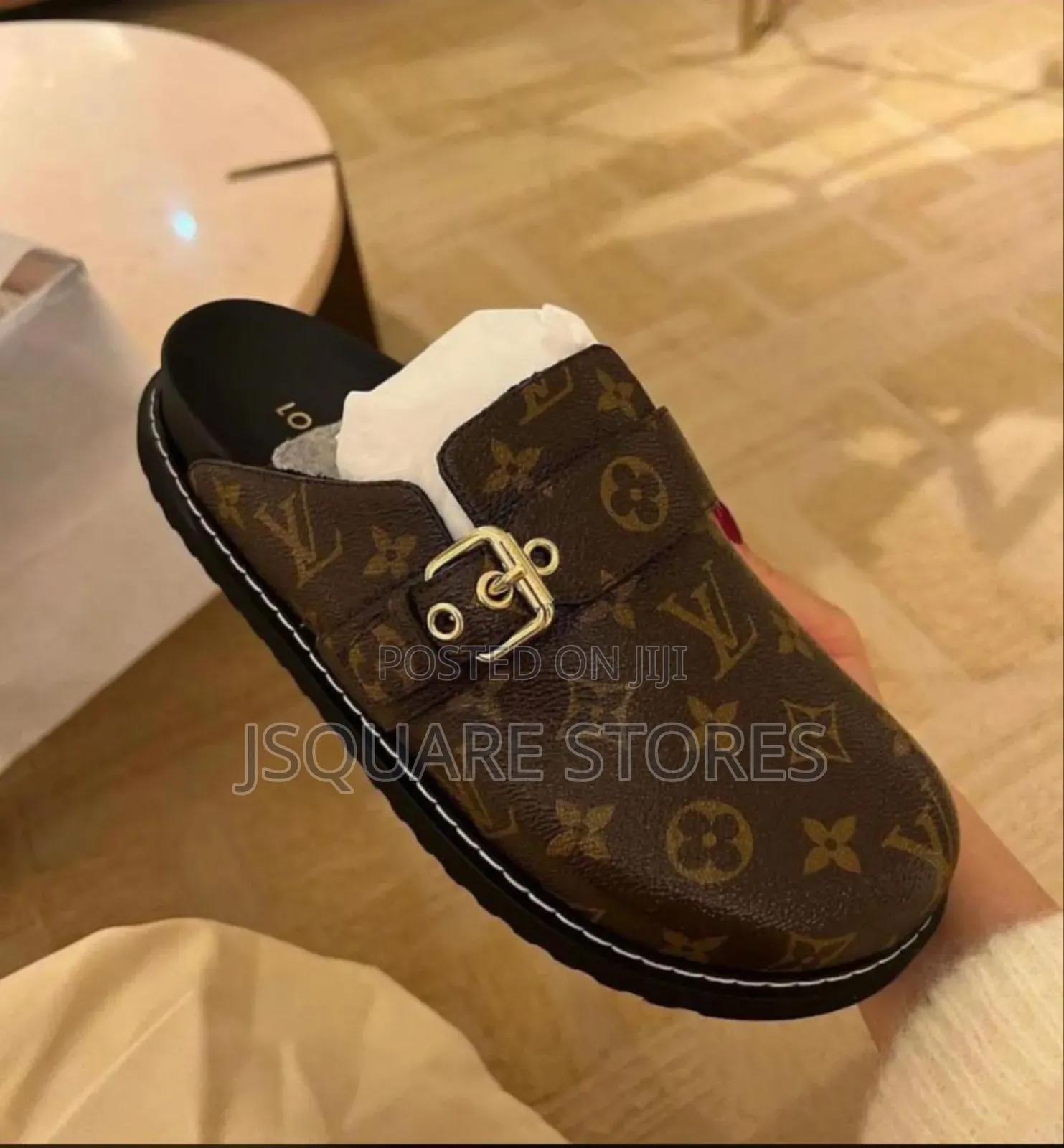 Luxury Lv Half Slippers, Available in Sizes 37 - 42