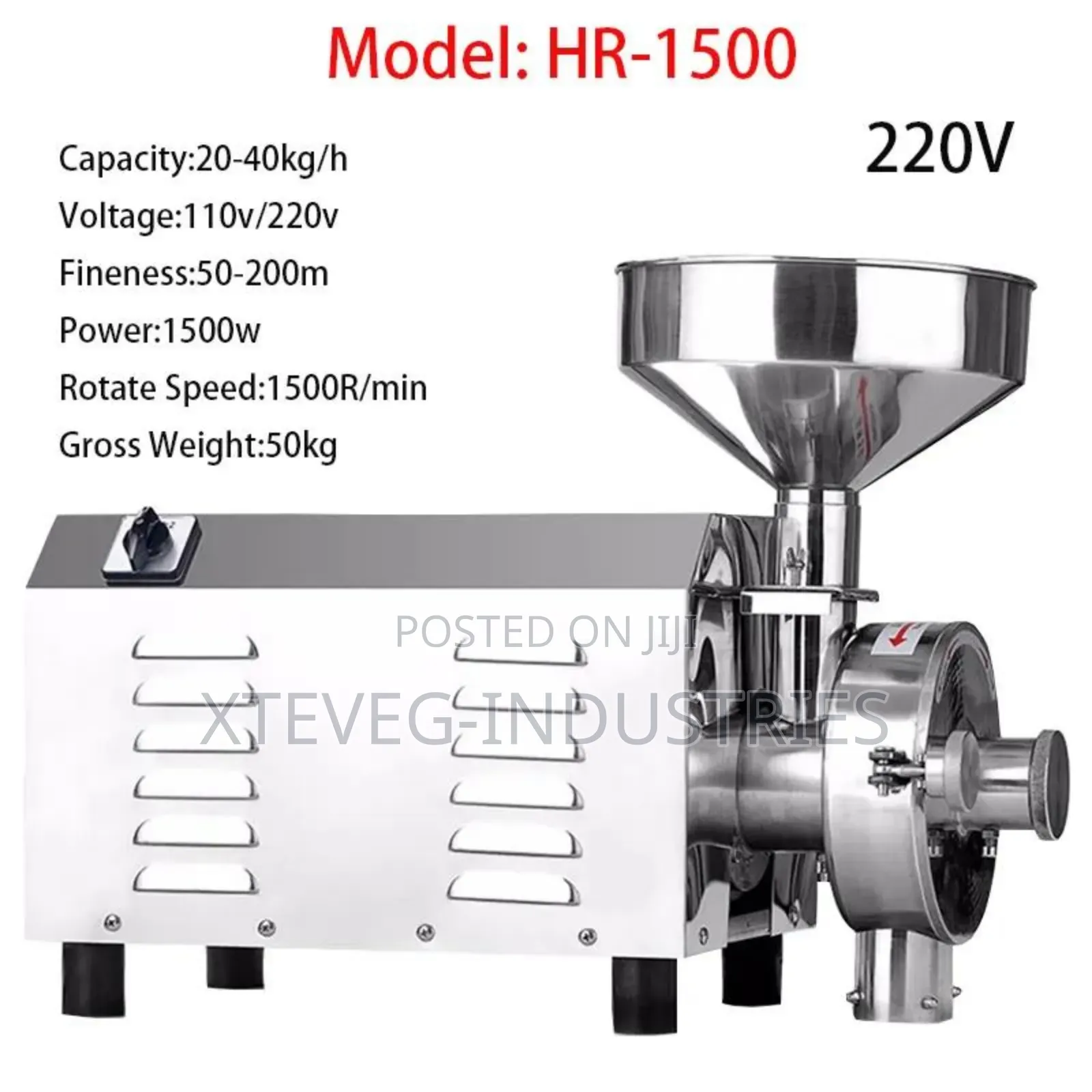 Stainless Steel Power Grinder