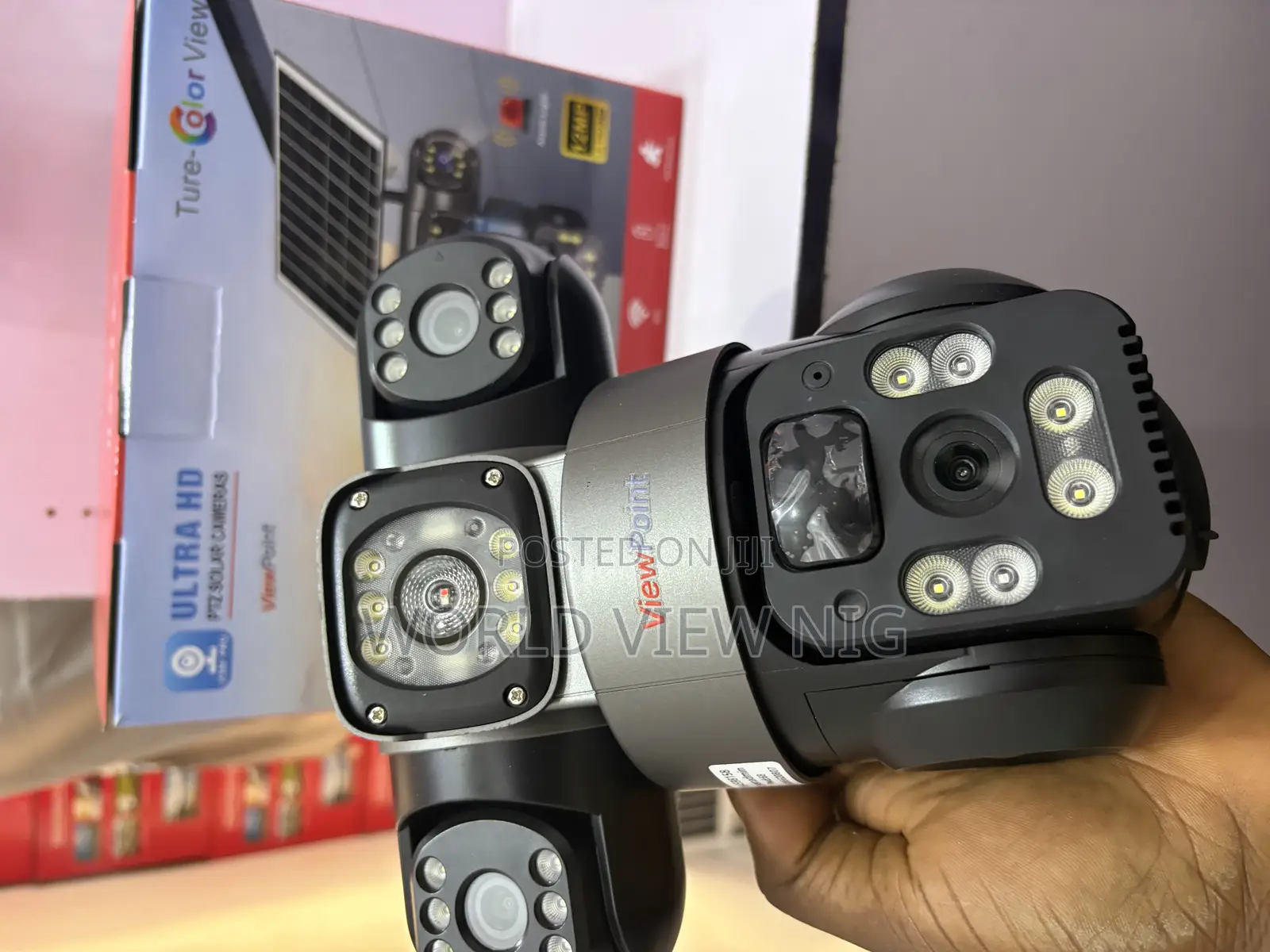 Triple Lens Solar Camera With Sim Card