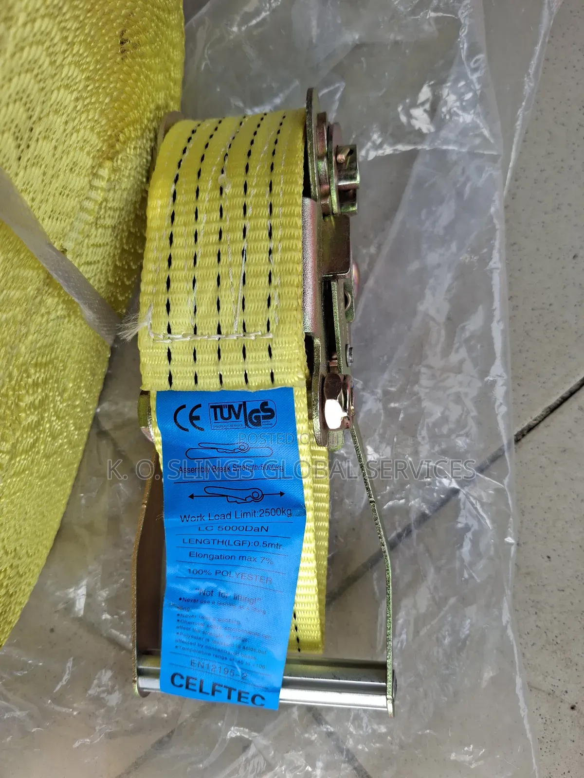 2" Width X 15m Ratchet Strap