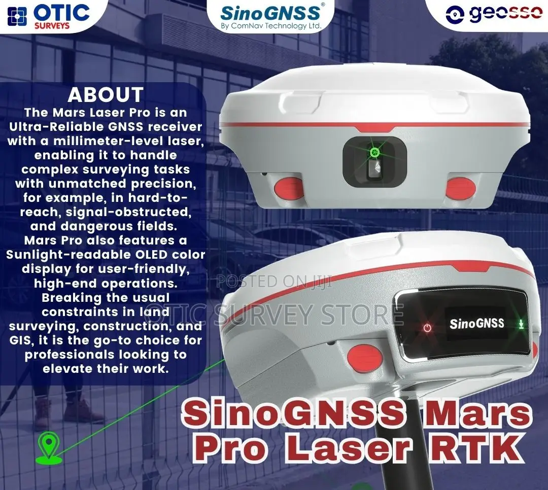 Sinognss Mars Laser Rtk Rover Receiver, Gps Device For Surveying