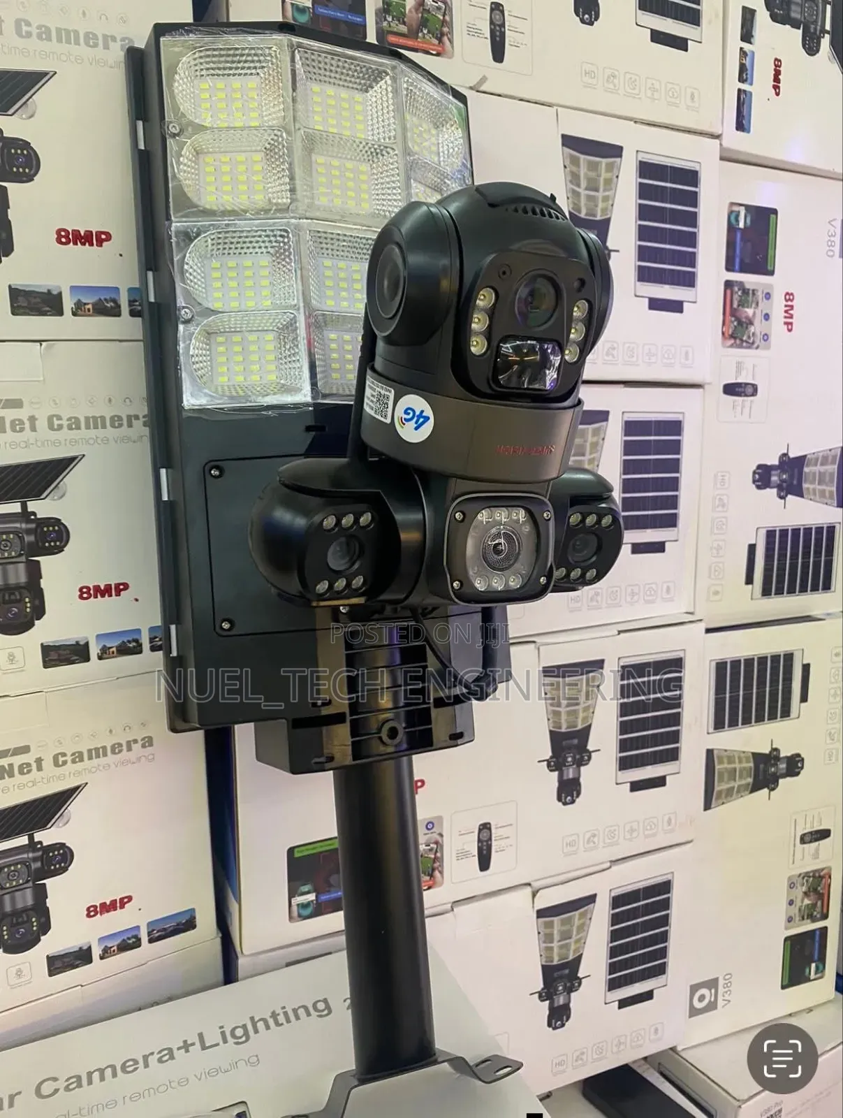 Solar Light With 3-Lens Smart Camera – All-in-One Security Solution