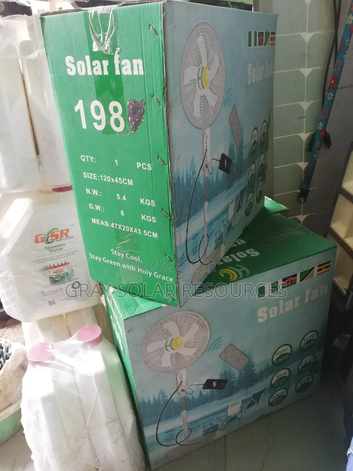 Solar Fan With Panels and Bulbs