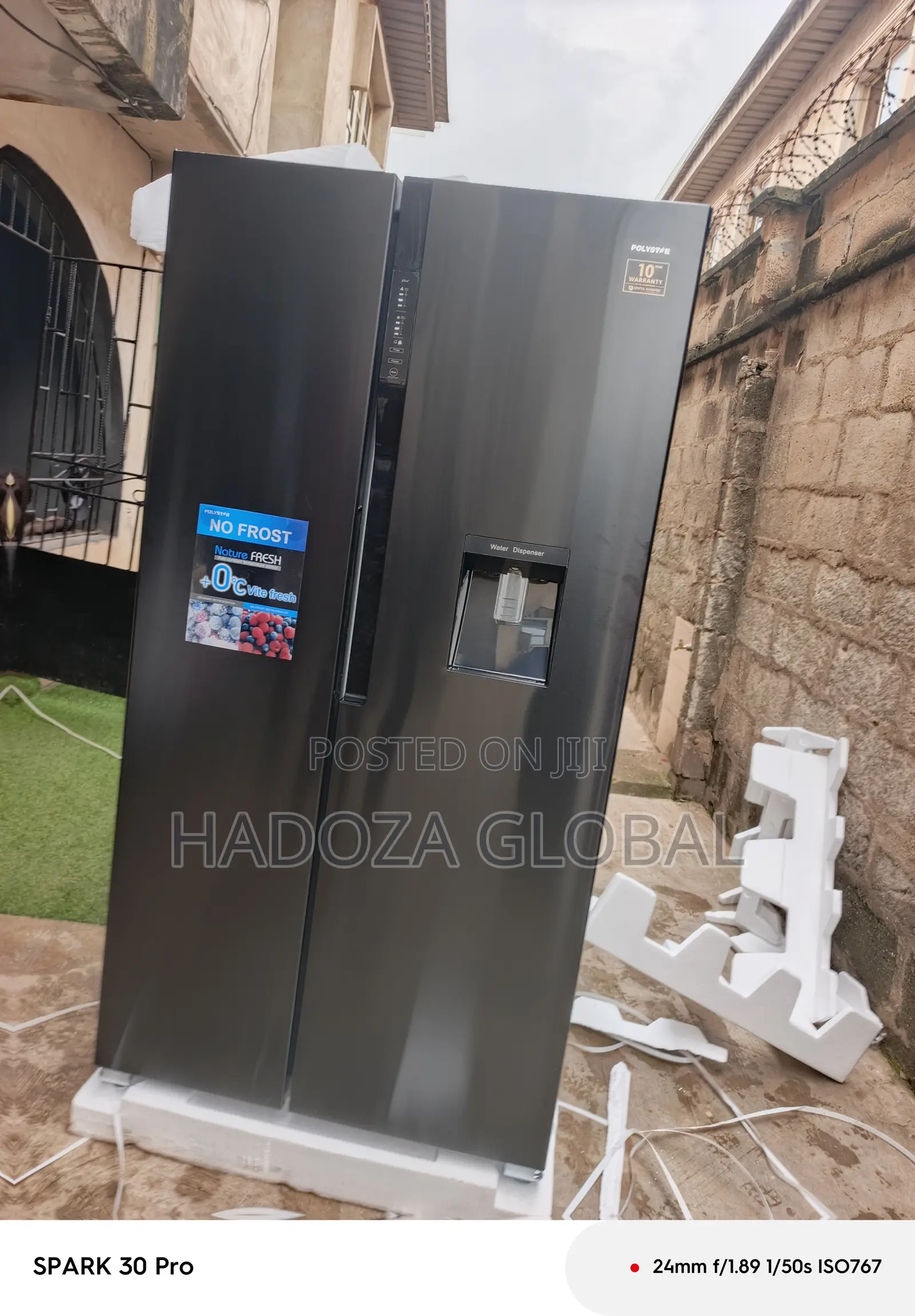 Polystar Inverter Side By Side Fridge Model Pv-sbs777wd-inv