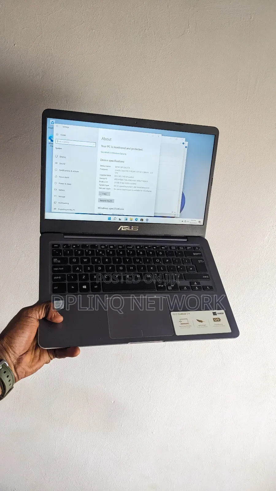 Laptop Asus VivoBook S14 S410UA 8GB Intel Core I3 SSD 128GB