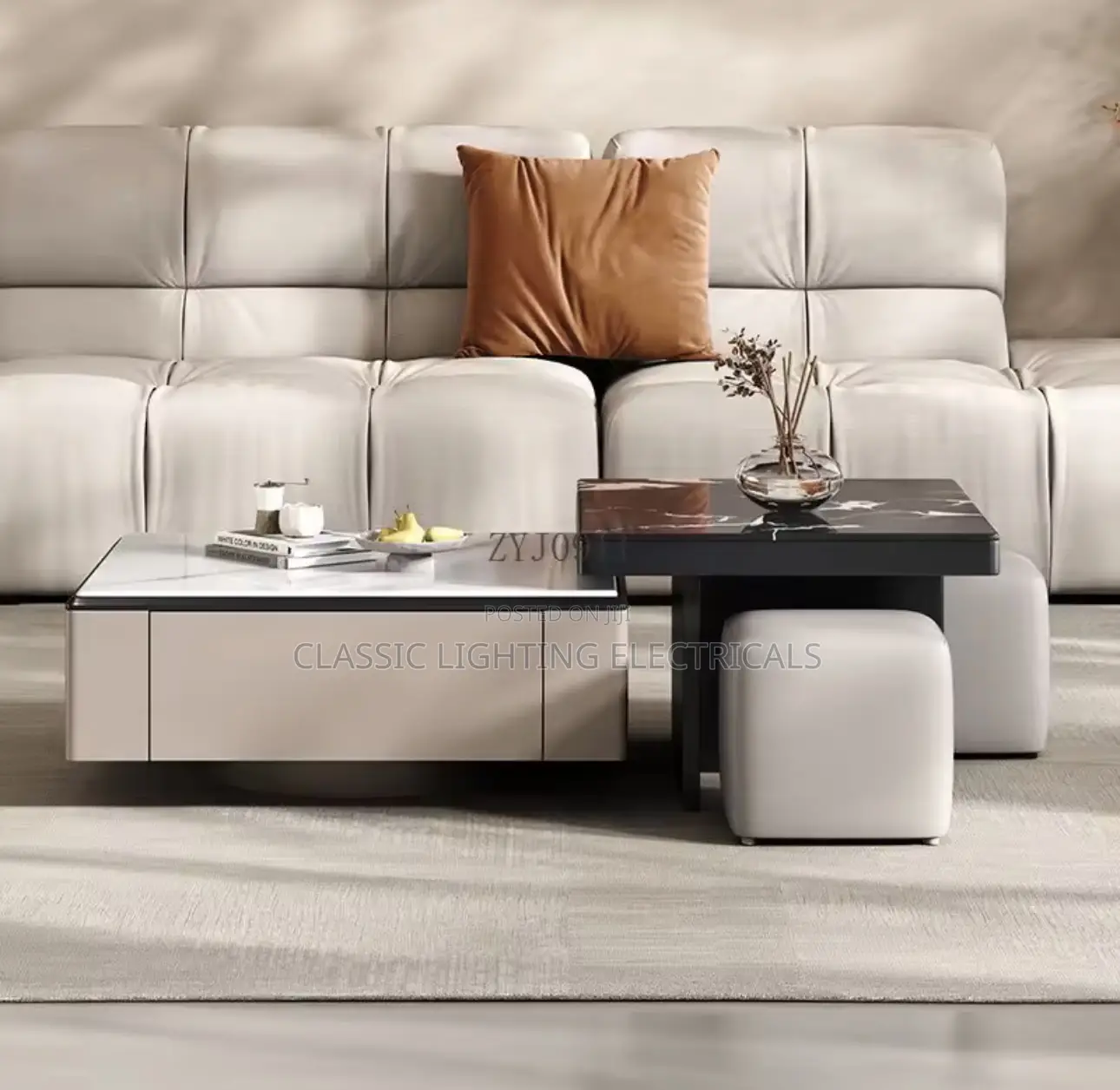 Italian Minimalist Coffee Table Combination Creative Living Room Table