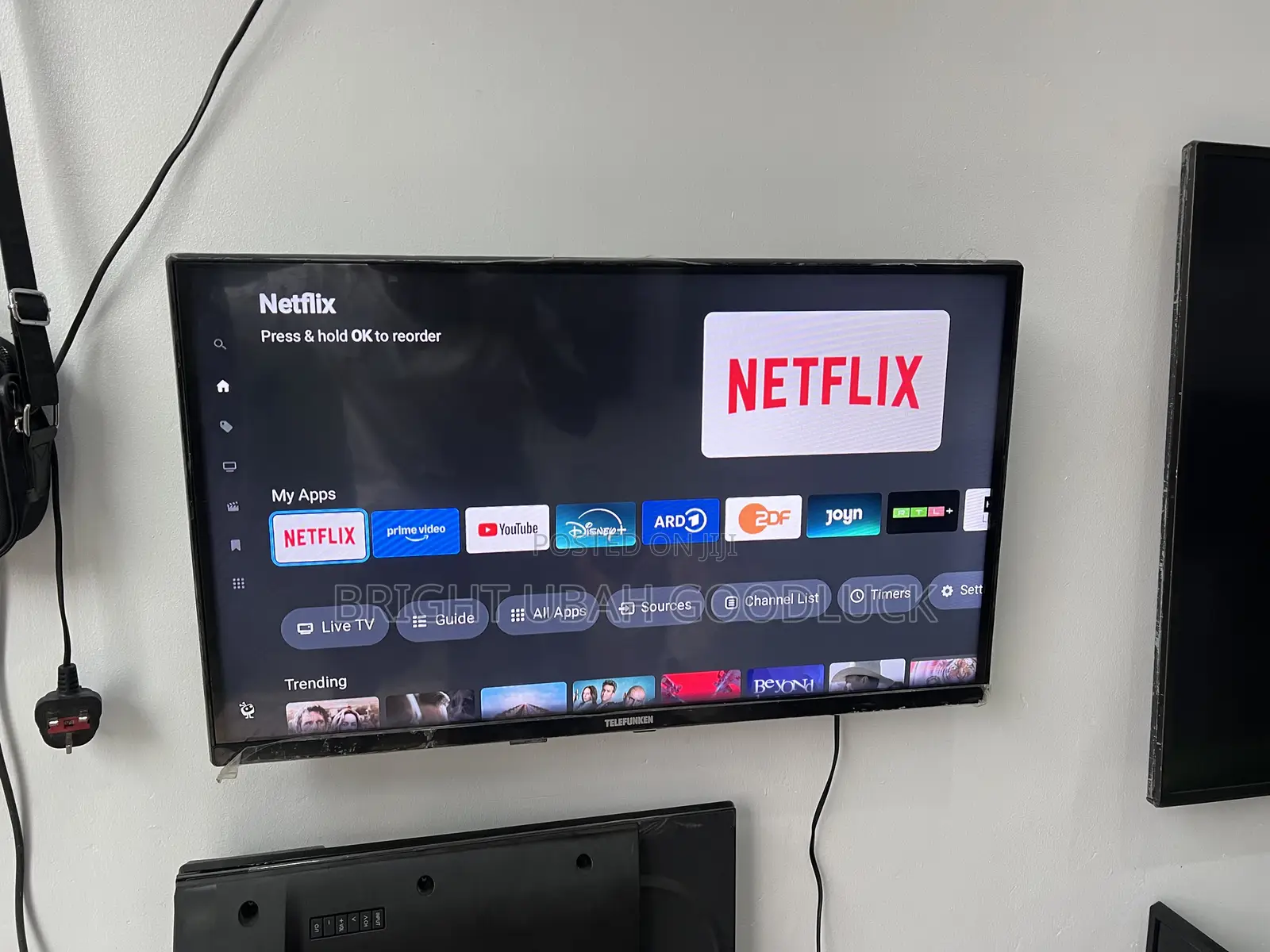 Telefunken 32 Inches Full Smart Tv Frameless T Mirror Cast