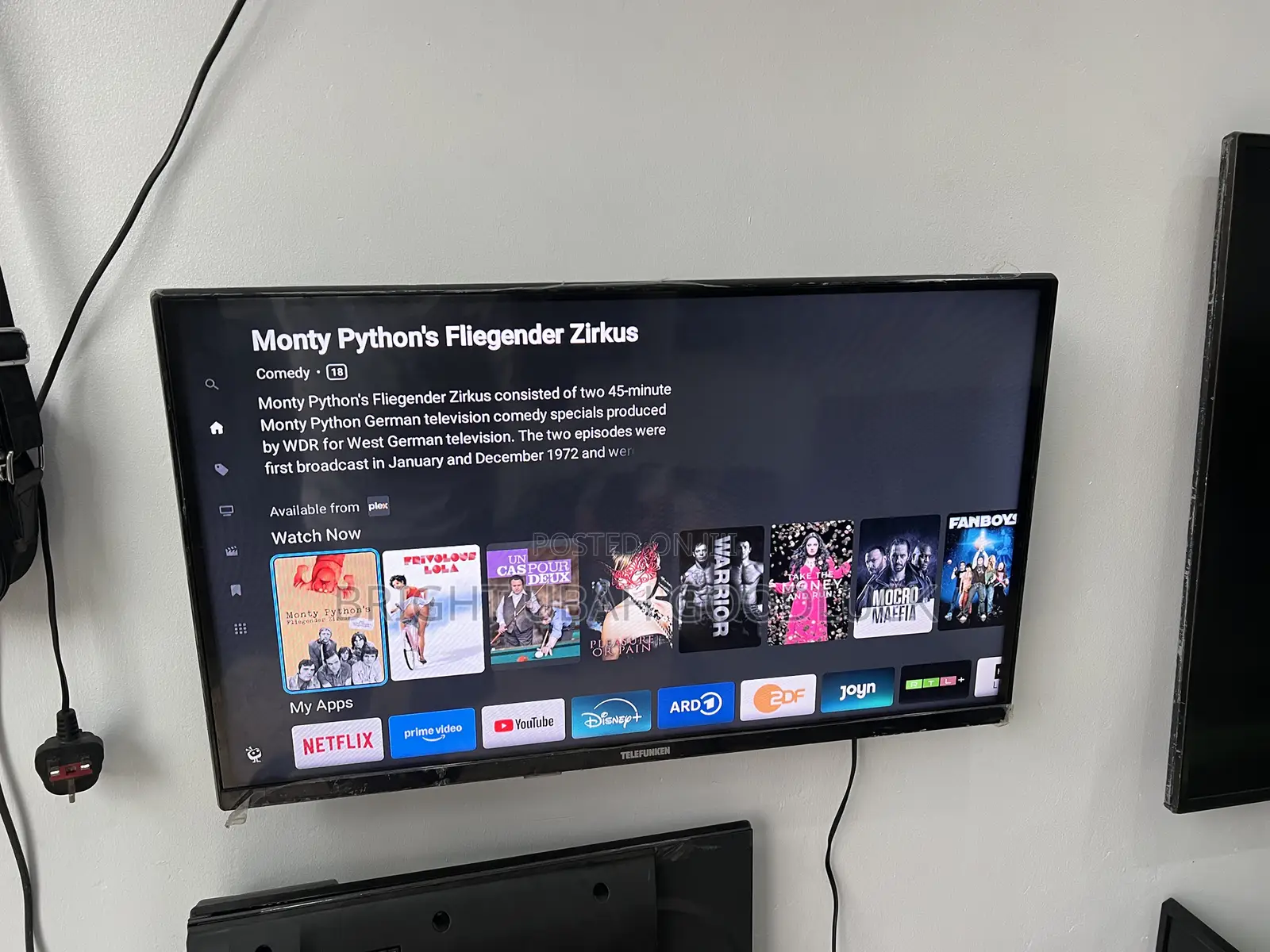 Telefunken 32 Inches Full Smart Tv Frameless T Mirror Cast